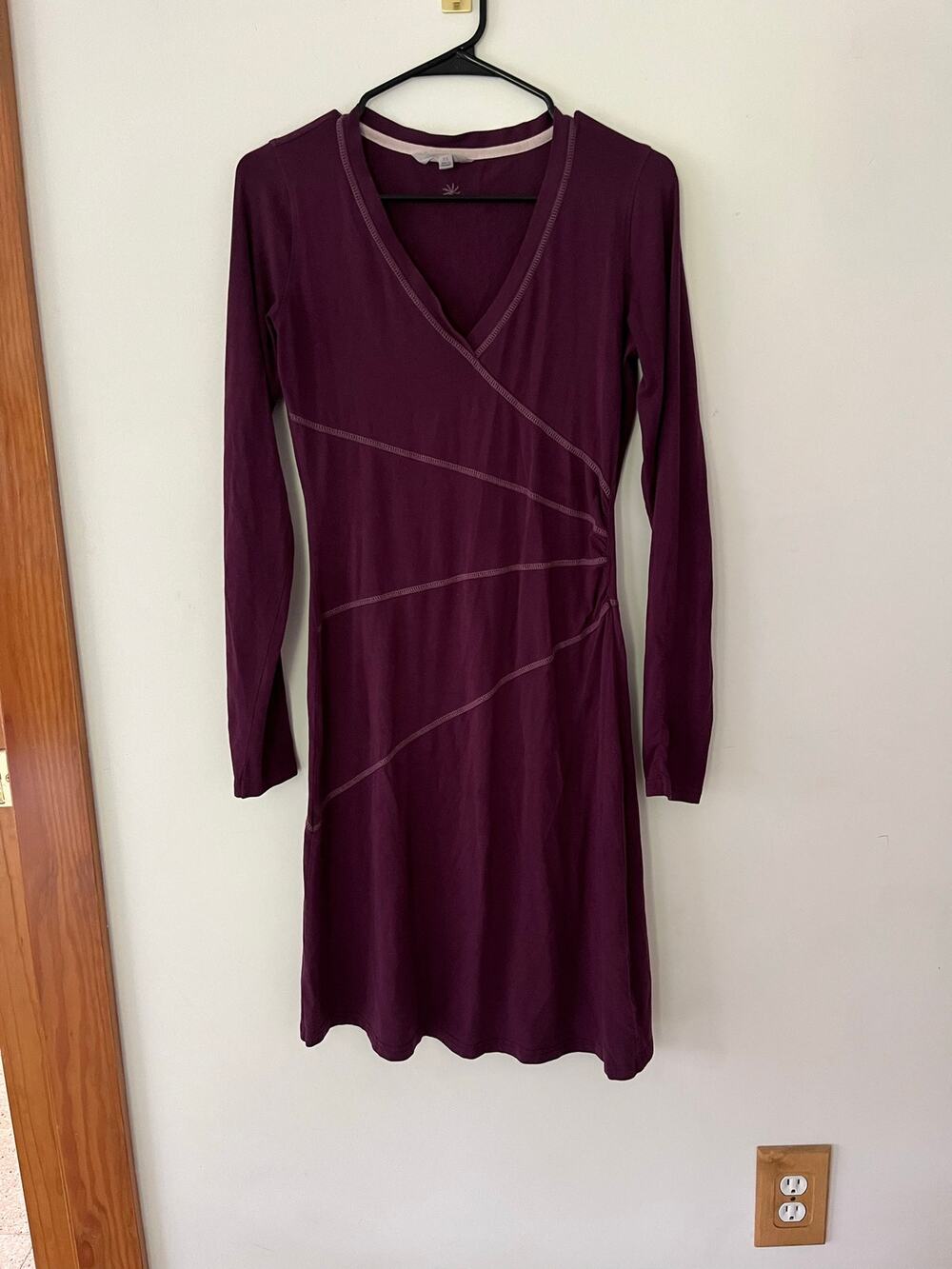 Athleta Sunburst Organic Cotton Nectar Dress Womens XS Midi length